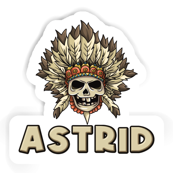 Sticker Kids Skull Astrid Laptop Image