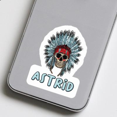 Indianer Totenkopf Aufkleber Astrid Image