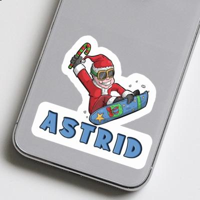 Astrid Sticker Snowboarder Notebook Image