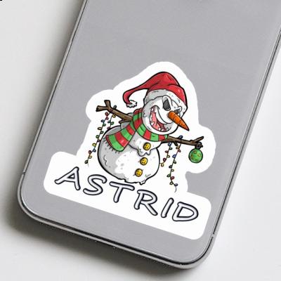 Sticker Astrid Bad Snowman Gift package Image