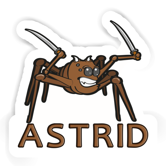 Sticker Astrid Fighting Spider Laptop Image