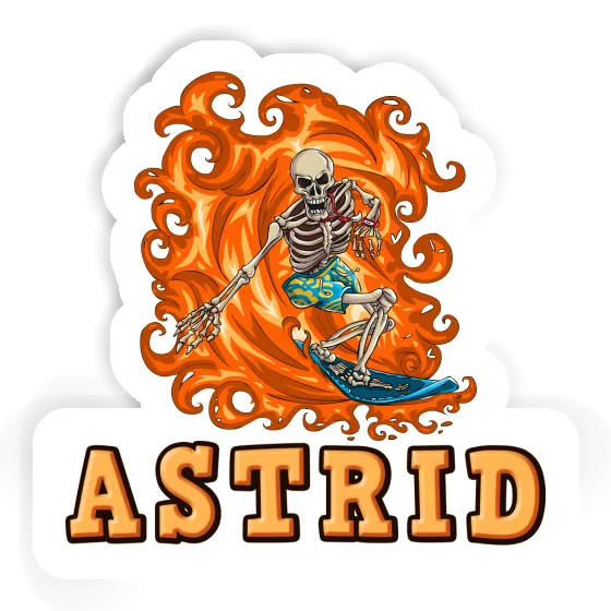 Sticker Surfer Astrid Notebook Image