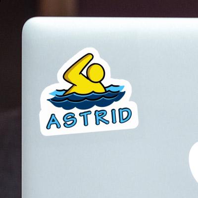 Astrid Sticker Swimmer Notebook Image