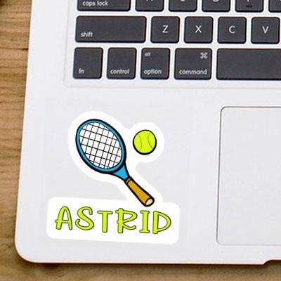 Sticker Tennis Racket Astrid Laptop Image