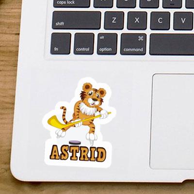 Sticker Eishockeyspieler Astrid Laptop Image