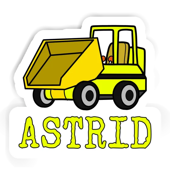 Front Tipper Sticker Astrid Image