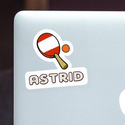 Astrid Sticker Table Tennis Racket Notebook Image