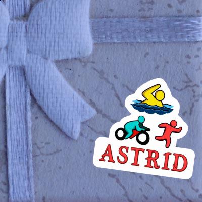 Astrid Sticker Triathlete Image