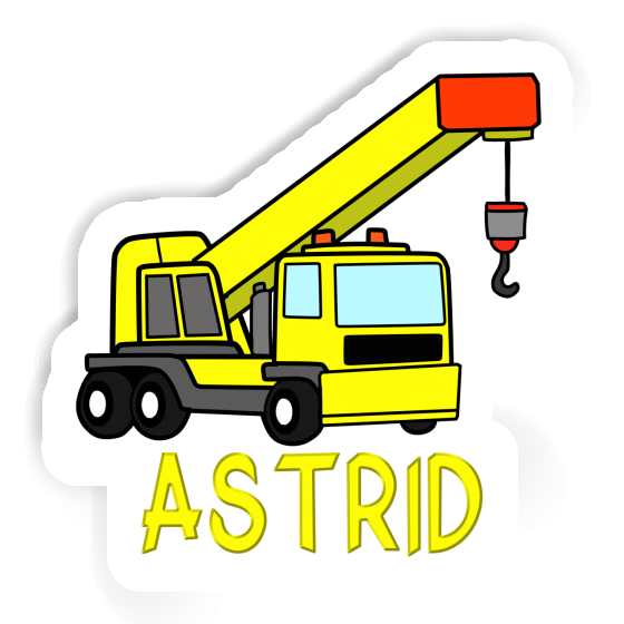 Autocollant Grue mobile Astrid Notebook Image