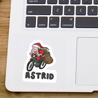 Sticker Astrid Bicycle Rider Laptop Image