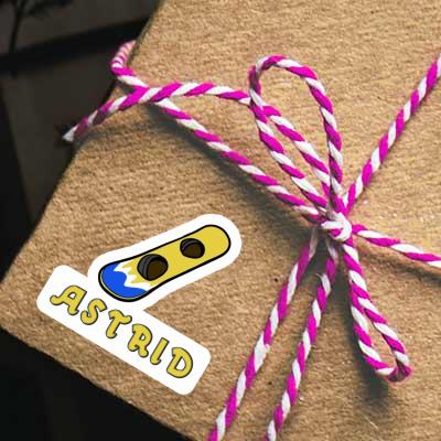 Astrid Sticker Wakeboard Notebook Image