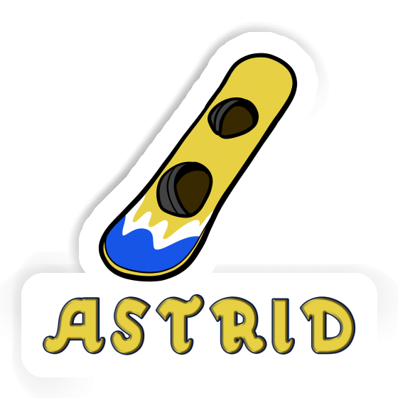 Astrid Sticker Wakeboard Notebook Image