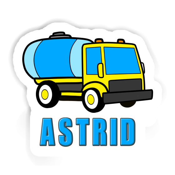 Astrid Autocollant Camion d'eau Laptop Image