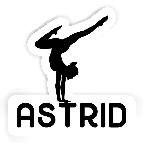 Sticker Yoga Woman Astrid Image