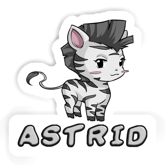 Sticker Zebra Astrid Gift package Image