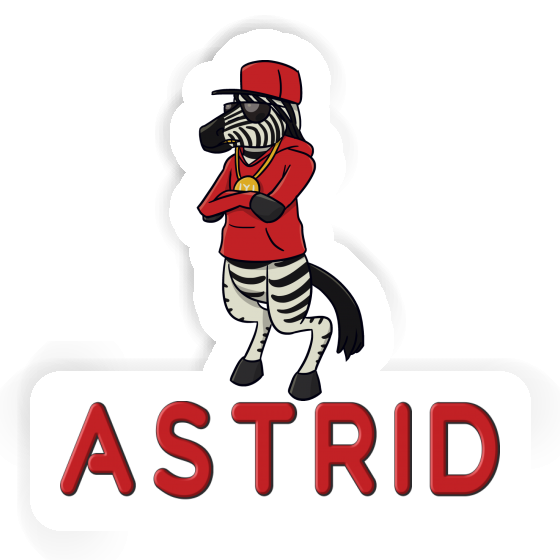 Zebra Sticker Astrid Image