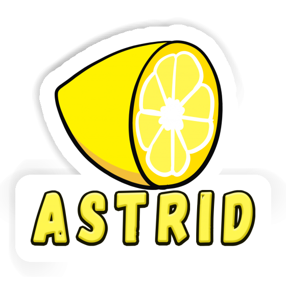 Lemon Sticker Astrid Notebook Image