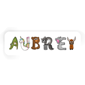 Animal Font Sticker Aubrey Image