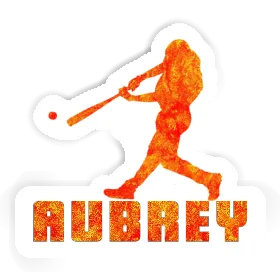 Sticker Baseball Player Aubrey Image