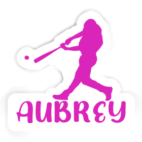 Sticker Baseball Player Aubrey Image