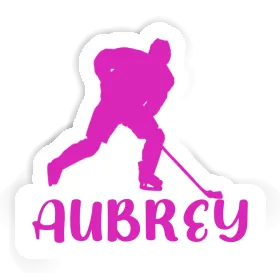 Joueuse de hockey Autocollant Aubrey Image