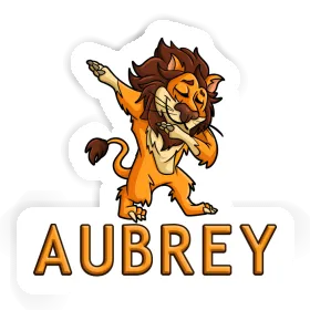 Autocollant Lion Aubrey Image