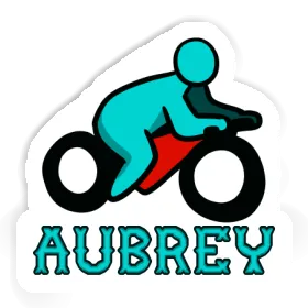 Motocycliste Autocollant Aubrey Image