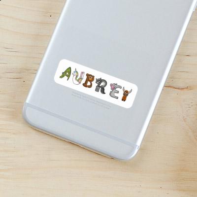 Animal Font Sticker Aubrey Laptop Image