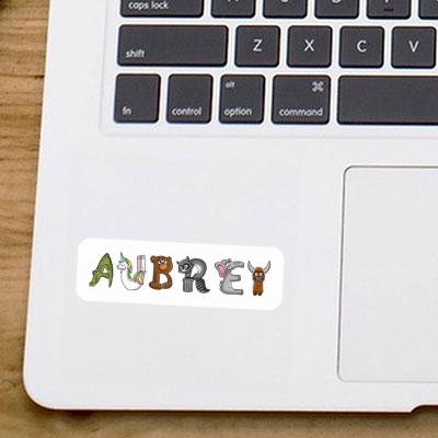 Animal Font Sticker Aubrey Notebook Image