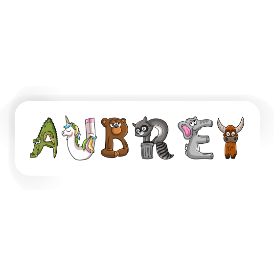 Animal Font Sticker Aubrey Notebook Image