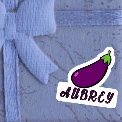 Sticker Aubergine Aubrey Laptop Image