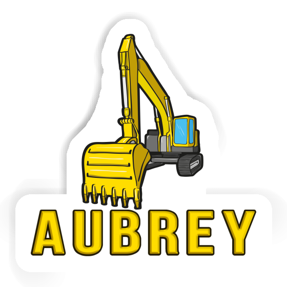 Sticker Aubrey Excavator Notebook Image