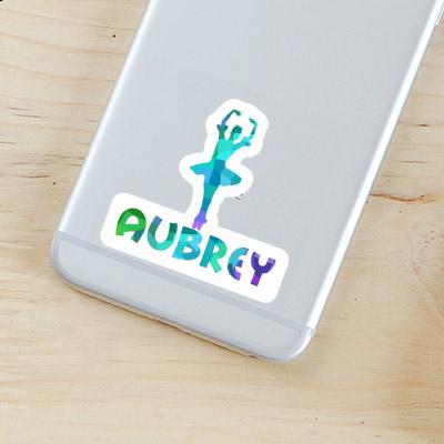 Ballerina Sticker Aubrey Laptop Image