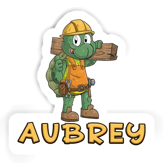 Aubrey Sticker Bauarbeiter Laptop Image