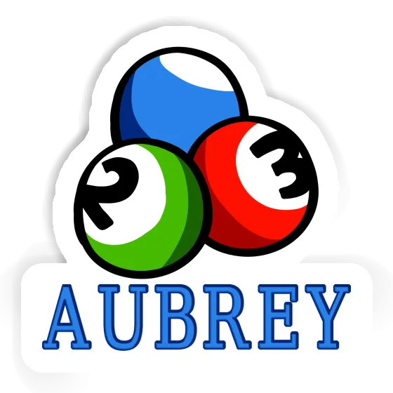 Aubrey Autocollant Boule de billard Gift package Image