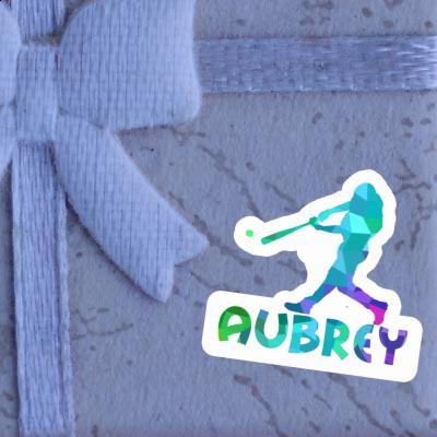 Aubrey Sticker Baseball Player Gift package Image