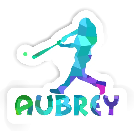 Aubrey Sticker Baseball Player Gift package Image