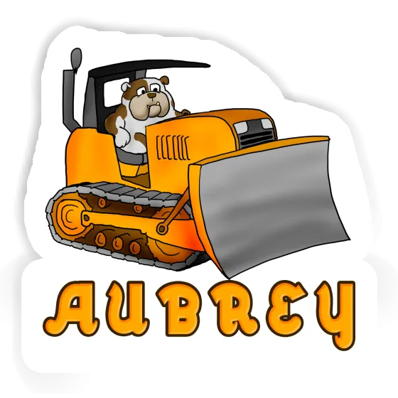 Sticker Aubrey Bulldozer Notebook Image