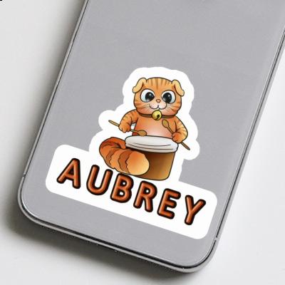 Aubrey Sticker Drummer Cat Gift package Image