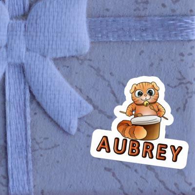 Aubrey Sticker Drummer Cat Gift package Image