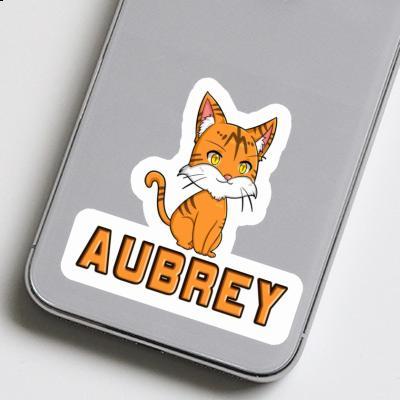 Chat Autocollant Aubrey Laptop Image