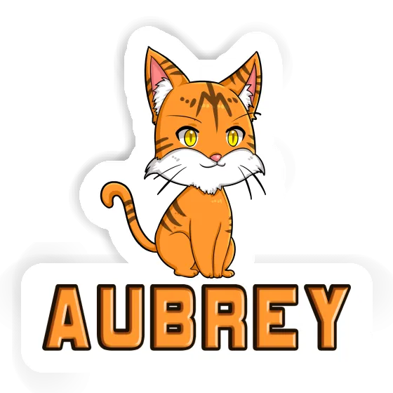 Chat Autocollant Aubrey Notebook Image