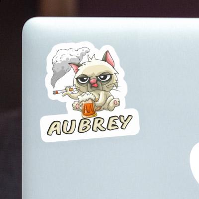 Bad Cat Sticker Aubrey Laptop Image