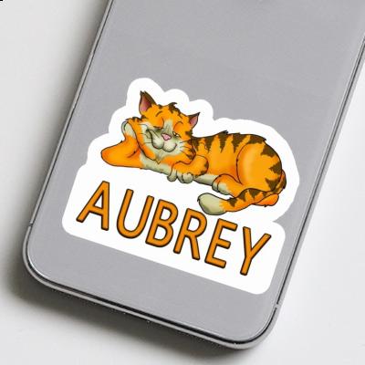 Aubrey Autocollant Chat Laptop Image