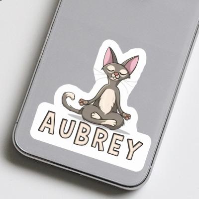 Autocollant Aubrey Chat Laptop Image