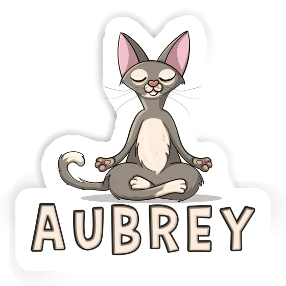 Autocollant Aubrey Chat Laptop Image