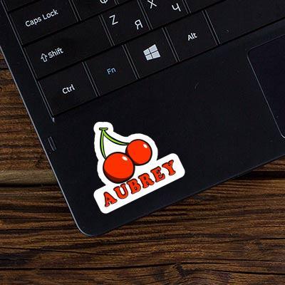 Cherry Sticker Aubrey Laptop Image