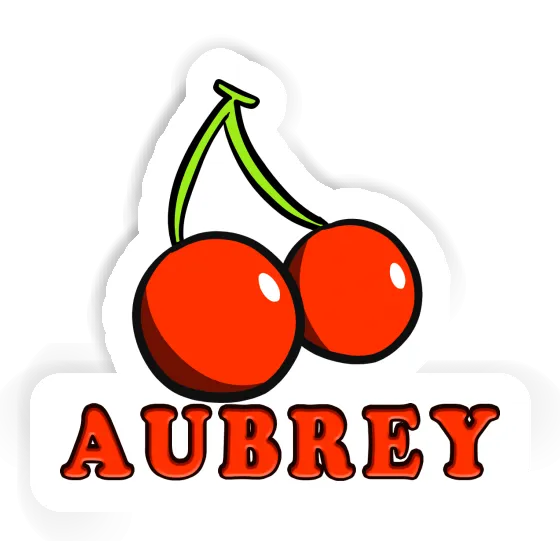 Cherry Sticker Aubrey Notebook Image