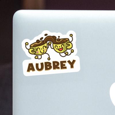 Aubrey Sticker Coffee Laptop Image