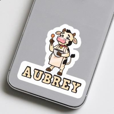 Aubrey Sticker Cow Notebook Image